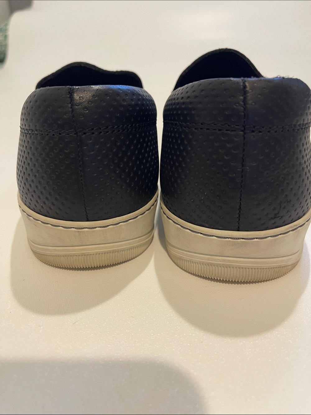 Lanvin Men's Black Slip-On Loafers with Cream Sole - Picture 4 of 7